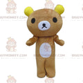 Teddy BIGGYMONKEYmascot costume, bear costume, brown teddy bear
