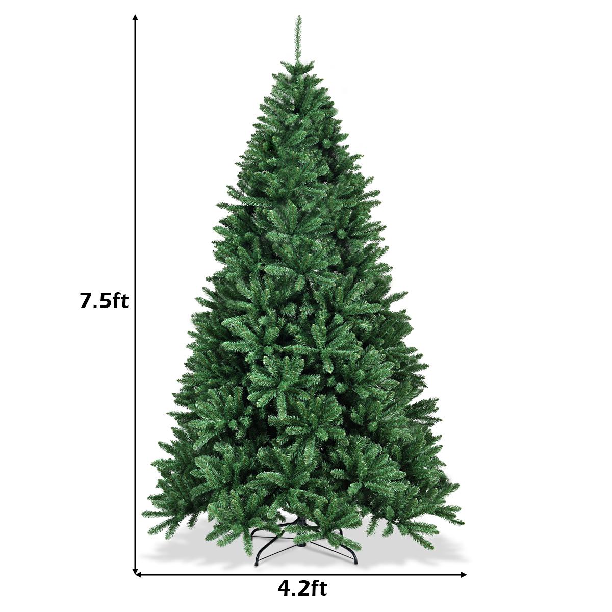 Costway 7.5ft Hinged Christmas Tree Douglas Full Fir Tree 2254 Tips