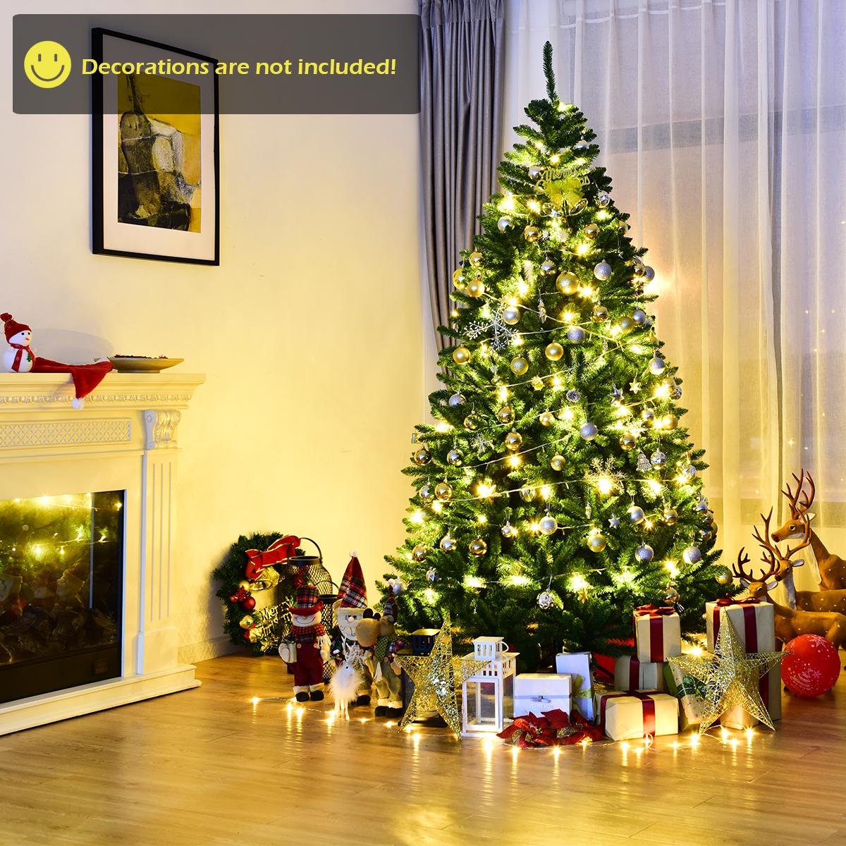 Costway 7.5ft Hinged Christmas Tree Douglas Full Fir Tree 2254 Tips