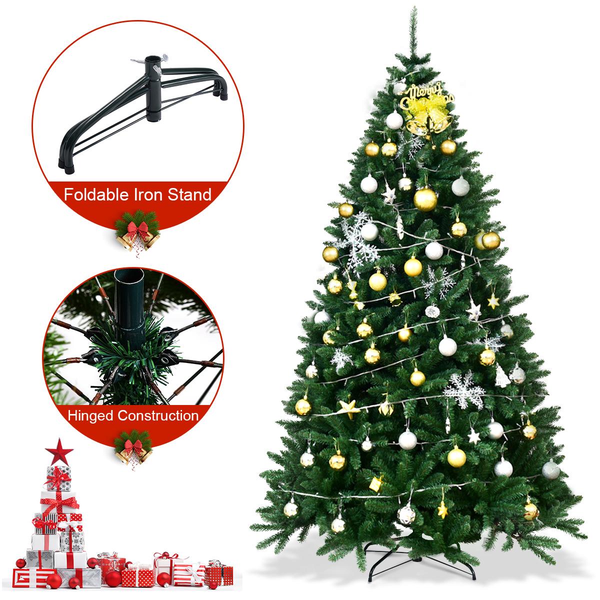 Costway 7.5ft Hinged Christmas Tree Douglas Full Fir Tree 2254 Tips