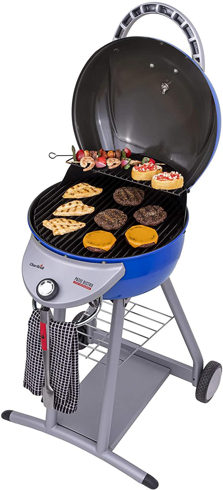20602107-01 Patio Bistro Tru-Infrared Electric Grill, Blue