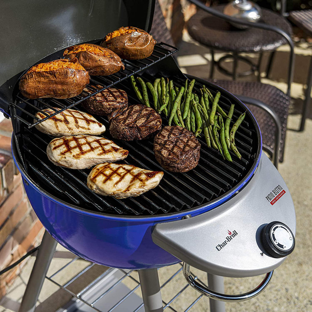 20602107-01 Patio Bistro Tru-Infrared Electric Grill, Blue