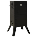 Outdoor BBQ Smoker Oven Barbecue Grill Stove Camping Garden Compact Cooker Black