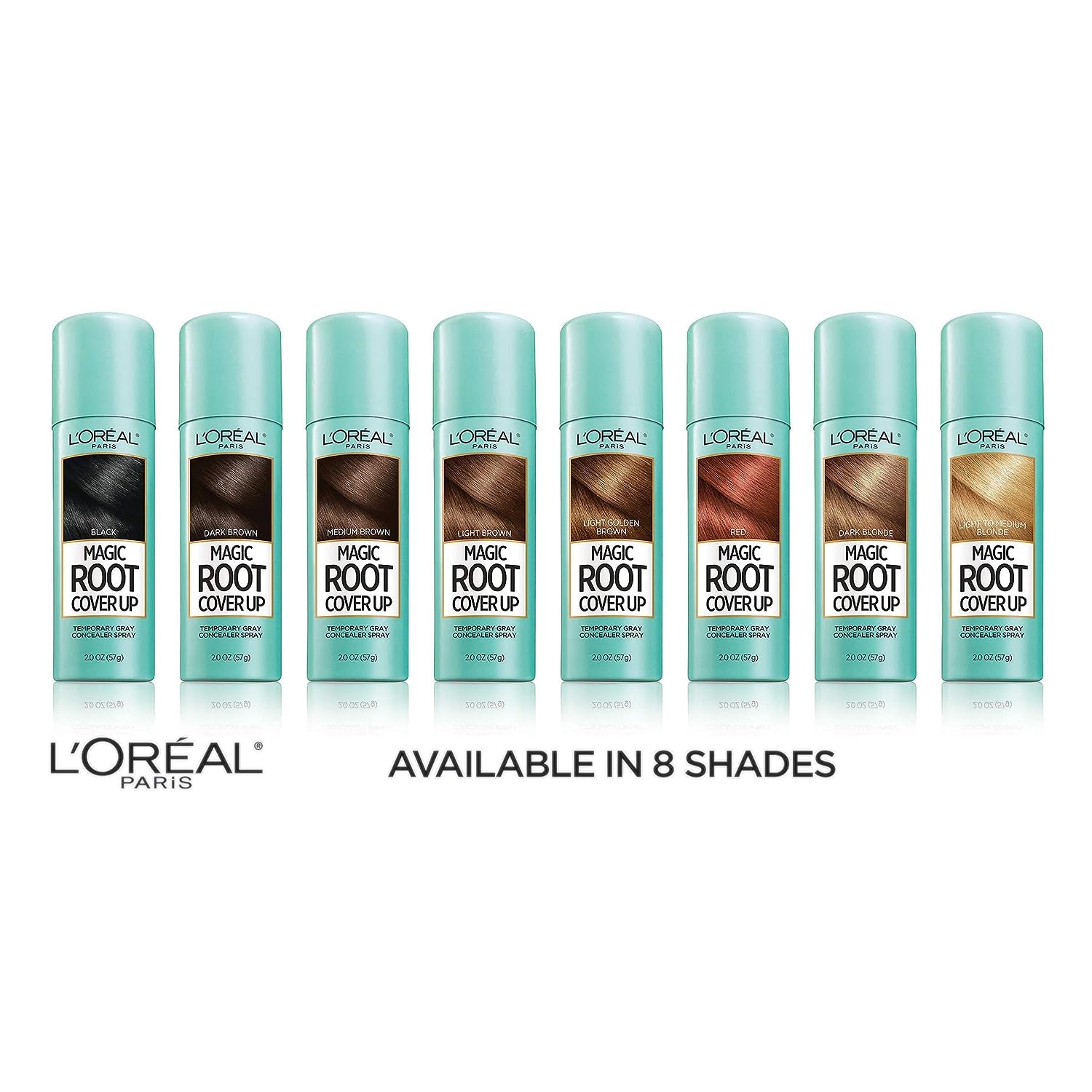 L'Oreal Paris Magic Root Cover Up Gray Concealer Spray Light Brown 2 oz.(Packaging May Vary)