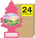 LITTLE TREES Air Fresheners Car Air Freshener. Hanging Tree Provides Long Lasting Scent for Auto or Home. Morning Fresh, 24 Air Fresheners