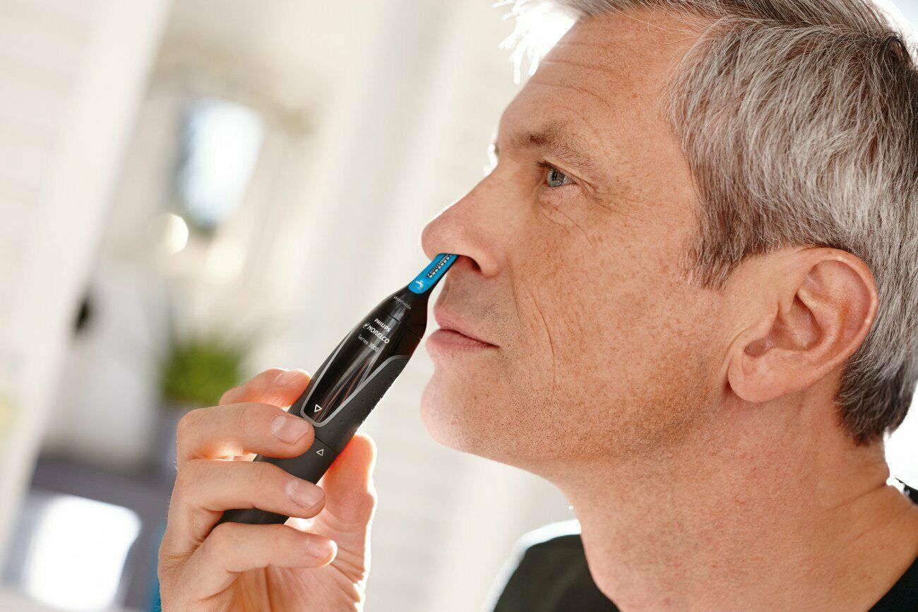Philips Norelco Trimmer 3000 Nt3000-49 With 6 Pieces For Nose Ears Eyebrows