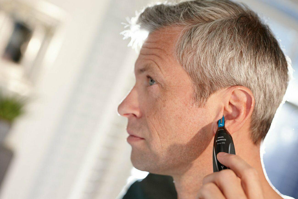 Philips Norelco Trimmer 3000 Nt3000-49 With 6 Pieces For Nose Ears Eyebrows