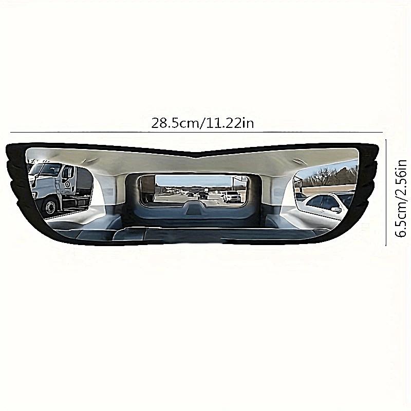 1pc Car Wide Angle Rearview Mirror Curved Interior LarField Of View Inside Mirror Blind Area Auxiliary Mirror