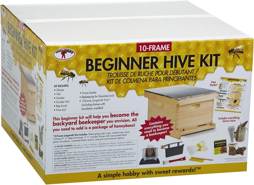 Little Giant 10-Frame Deluxe Beginner Hive Kit Premium Beekeeping Starter Kit for Beginners (Item No. HIVE10KIT)