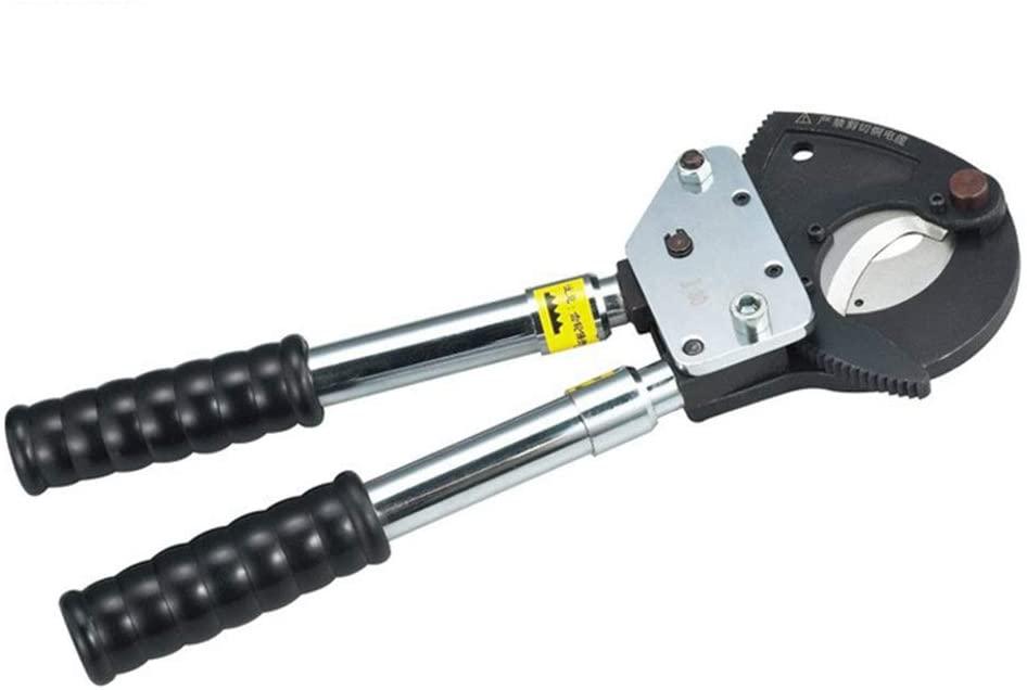 MMhardware tools Useful Ratchet Cable Cutter, Hand Tool Retractable Handle, Shear Steel Core Aluminum Stranded Wire Manual
