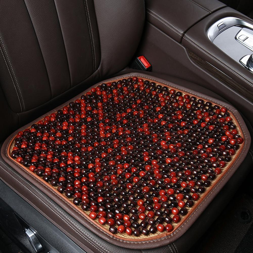Summer Breathable Ventilated Car Front Wooden Bead Seat Cushion