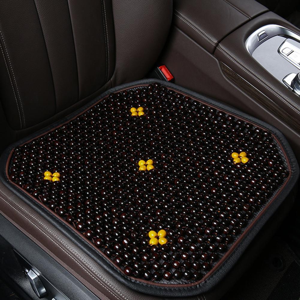 Summer Breathable Ventilated Car Front Wooden Bead Seat Cushion