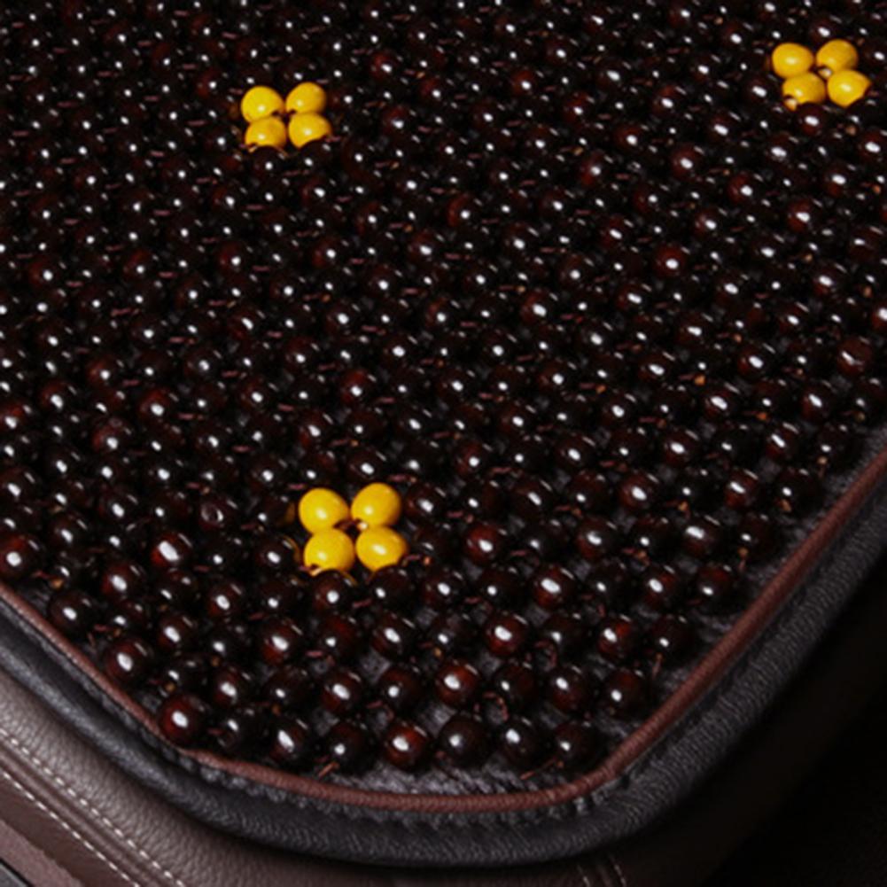 Summer Breathable Ventilated Car Front Wooden Bead Seat Cushion