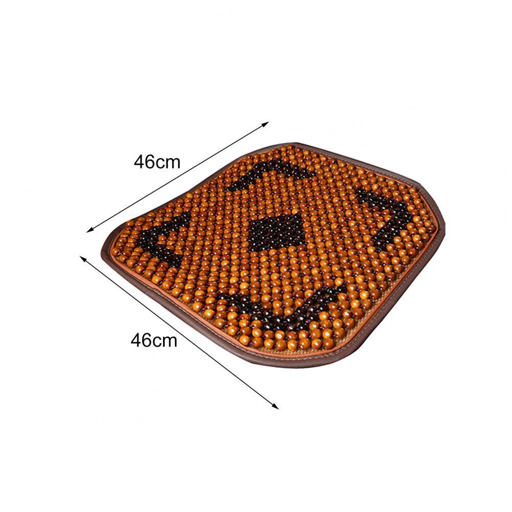 Summer Breathable Ventilated Car Front Wooden Bead Seat Cushion