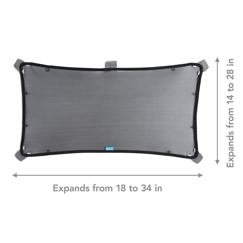 MunchkinBricaMagnetic Stretch to FitSun Shade, Black, 2 Pack