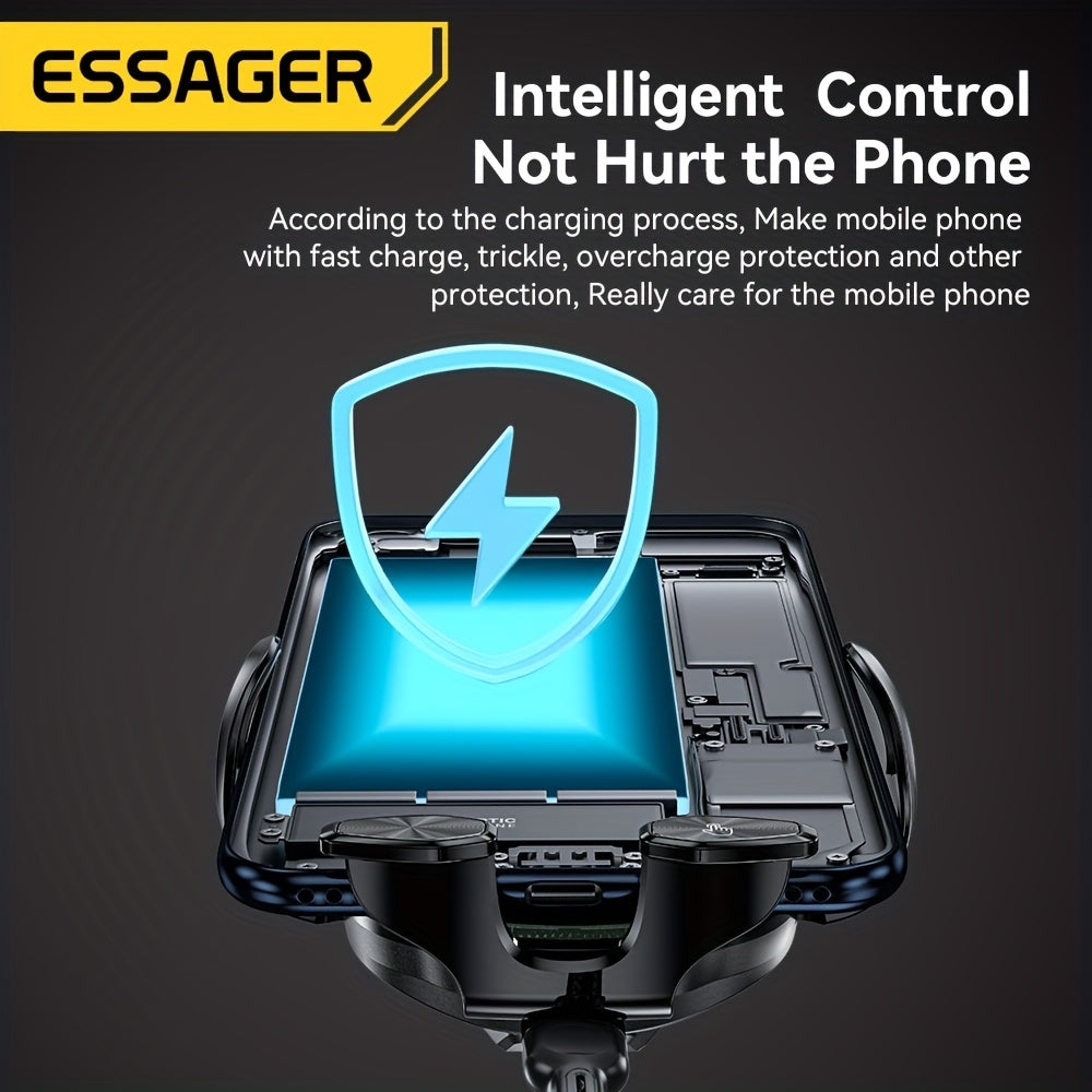 Essager Qi 15W Wireless Charger Car Phone Holder In Car Air Vent Mount For  14 13 12 X Pro Max Xiaomi Fast Charging Car Accessories, Office Accessories, School Supplies, Perfect Gift For Christmas Birthday