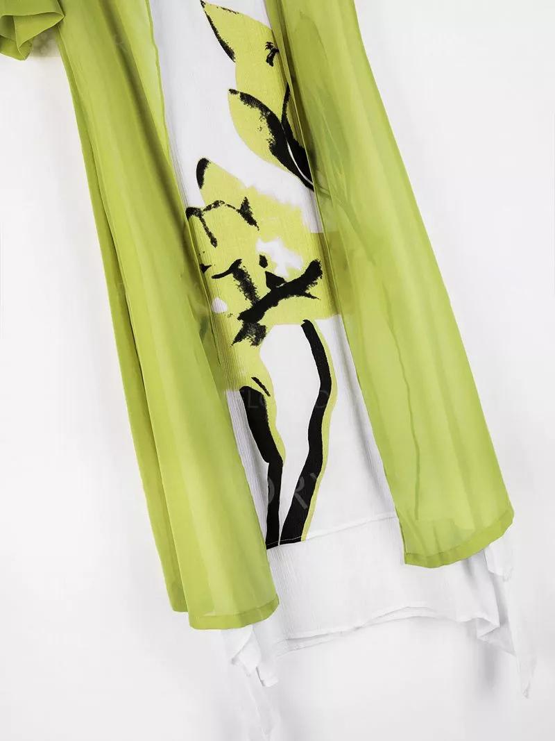 Early Autumn Sunscreen Loose Dress Two-Piece Maxi Dress