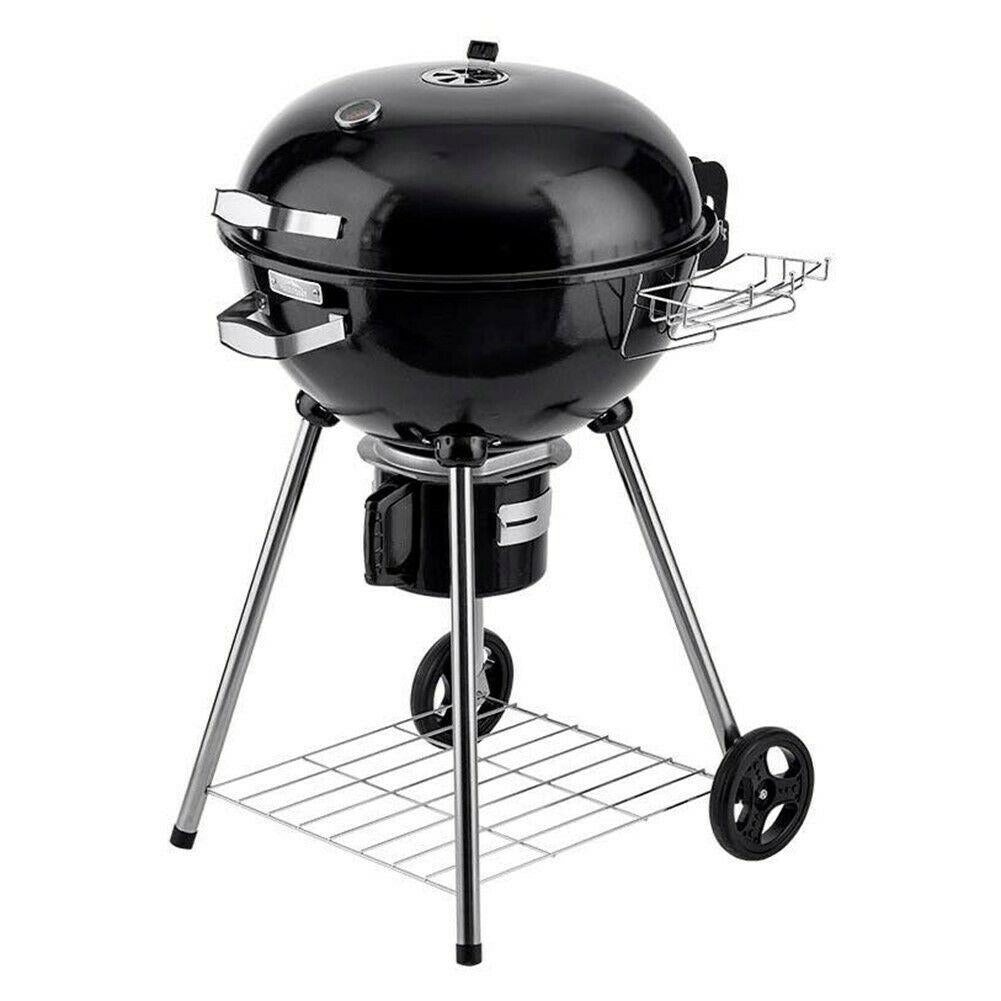 22" Portable Kettle Charcoal BBQ Barbecue Grill Camping Garden Outdoor Cooking