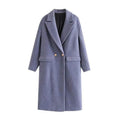 double breasted loose vintage coat