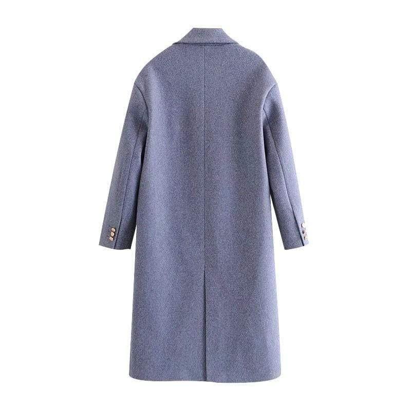 double breasted loose vintage coat