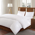 Sleep Philosophy Bed Guardian 3M Scotchgard Moisture Wicking Treatment Comforter Protector Duvet Cover with Zipper Flap - Waterproof, Full/Queen, White