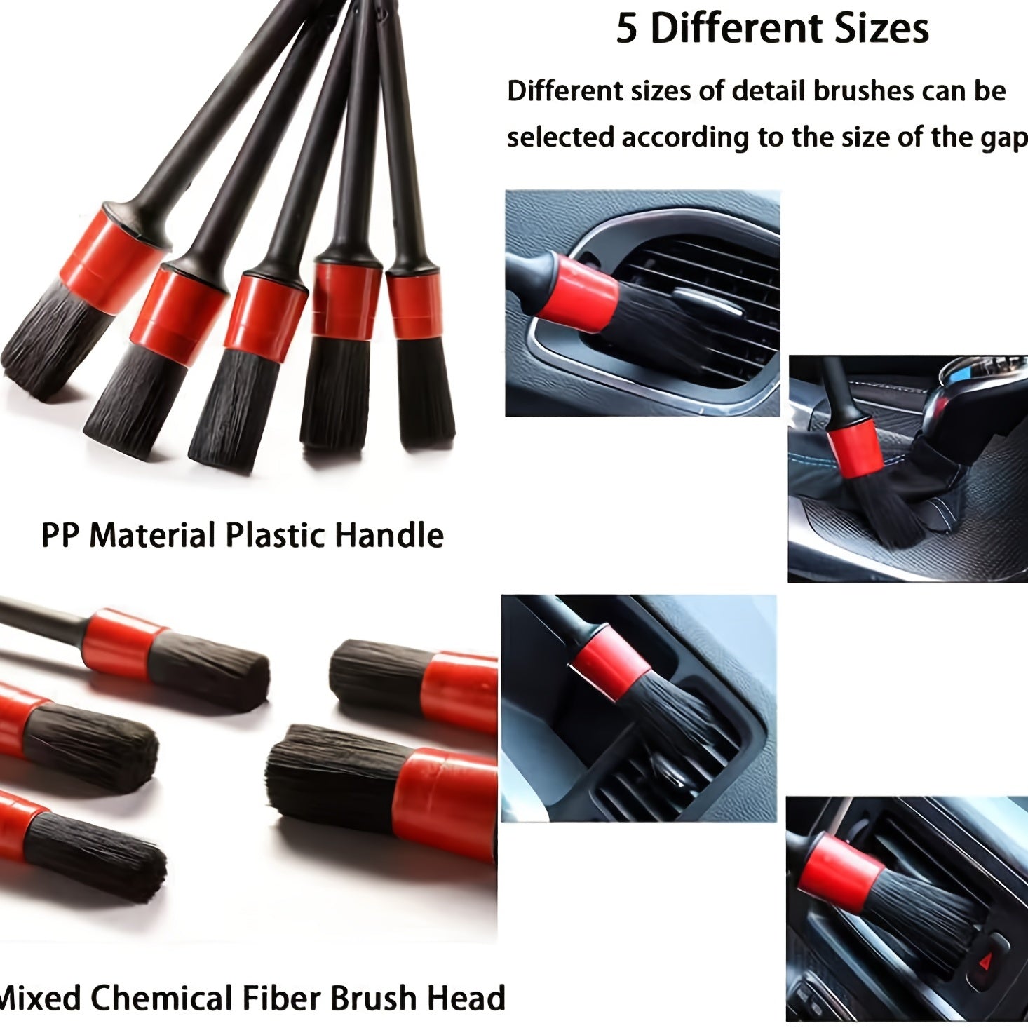 26Pcs Car Detailing Brush Set, Car Detailing Kit, Car Drill Brush/Wheel Brushes/Air Vent Brush/Buffing SponPads Kit/Washing Mitt/Cleaning Cloth