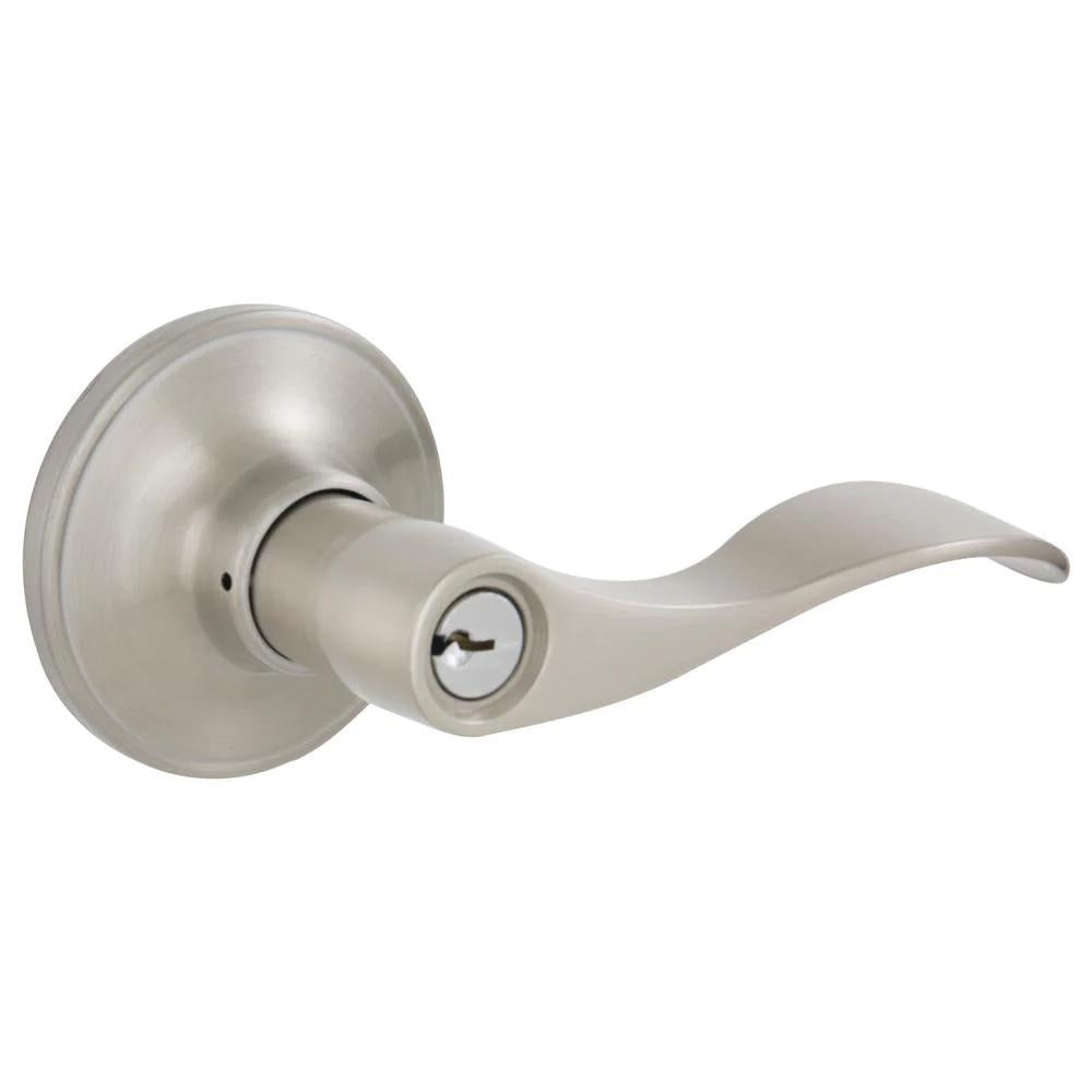 Millstreet Satin Nickel Keyed Entry Door Lever