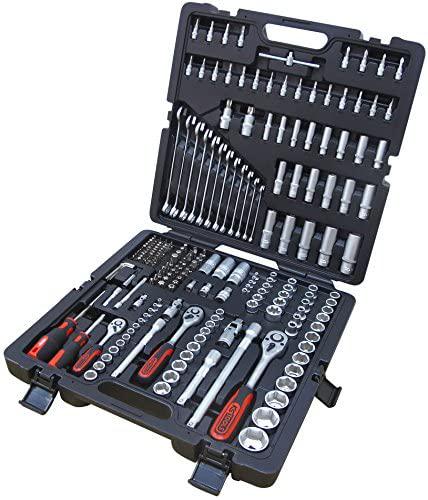 SK Hand Tool 4042146423172 1/4" + 3/8" + 1/2" Socket Set, 216 Piece, NULL, Clear