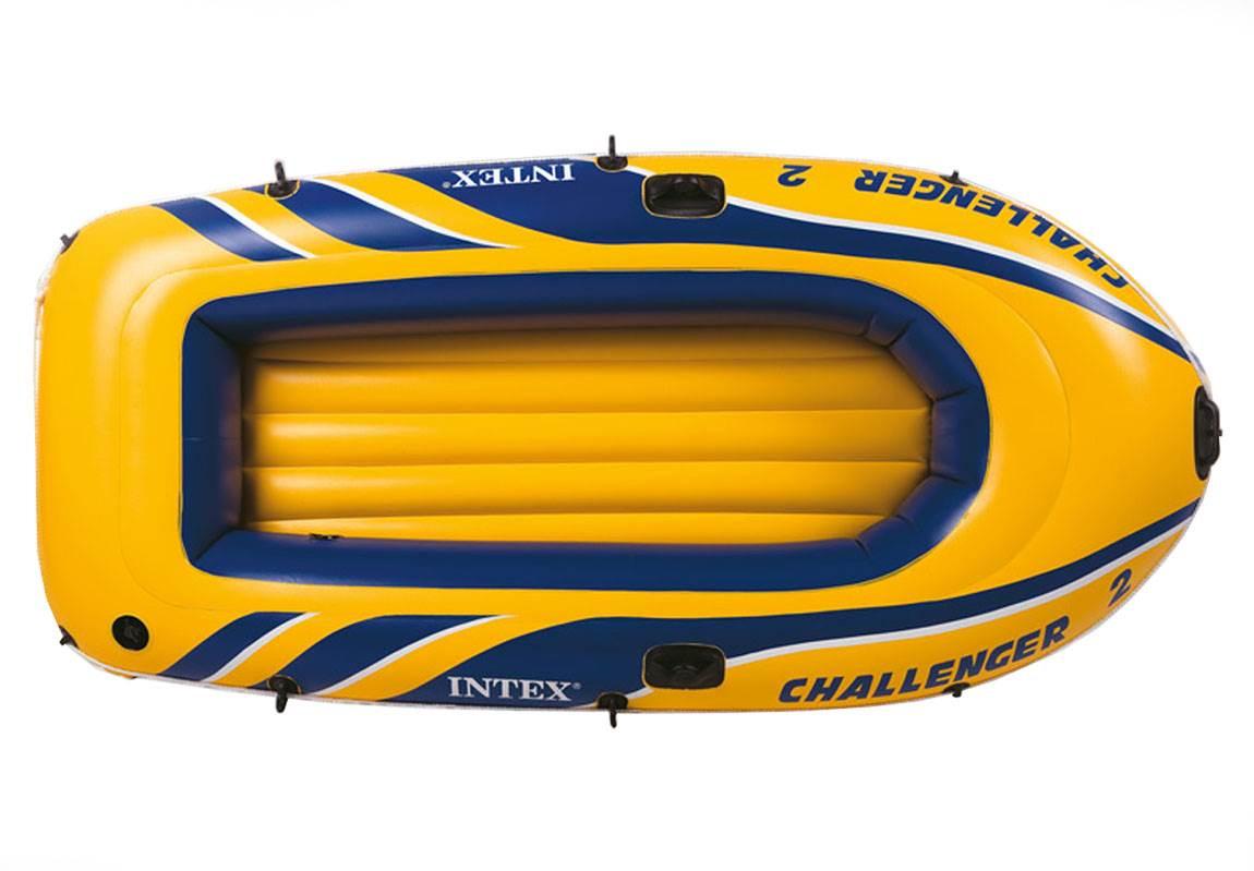 Challenger 2 Inflatable Raft Set &amp; 2 Transom Mount 8 Speed Trolling Motors