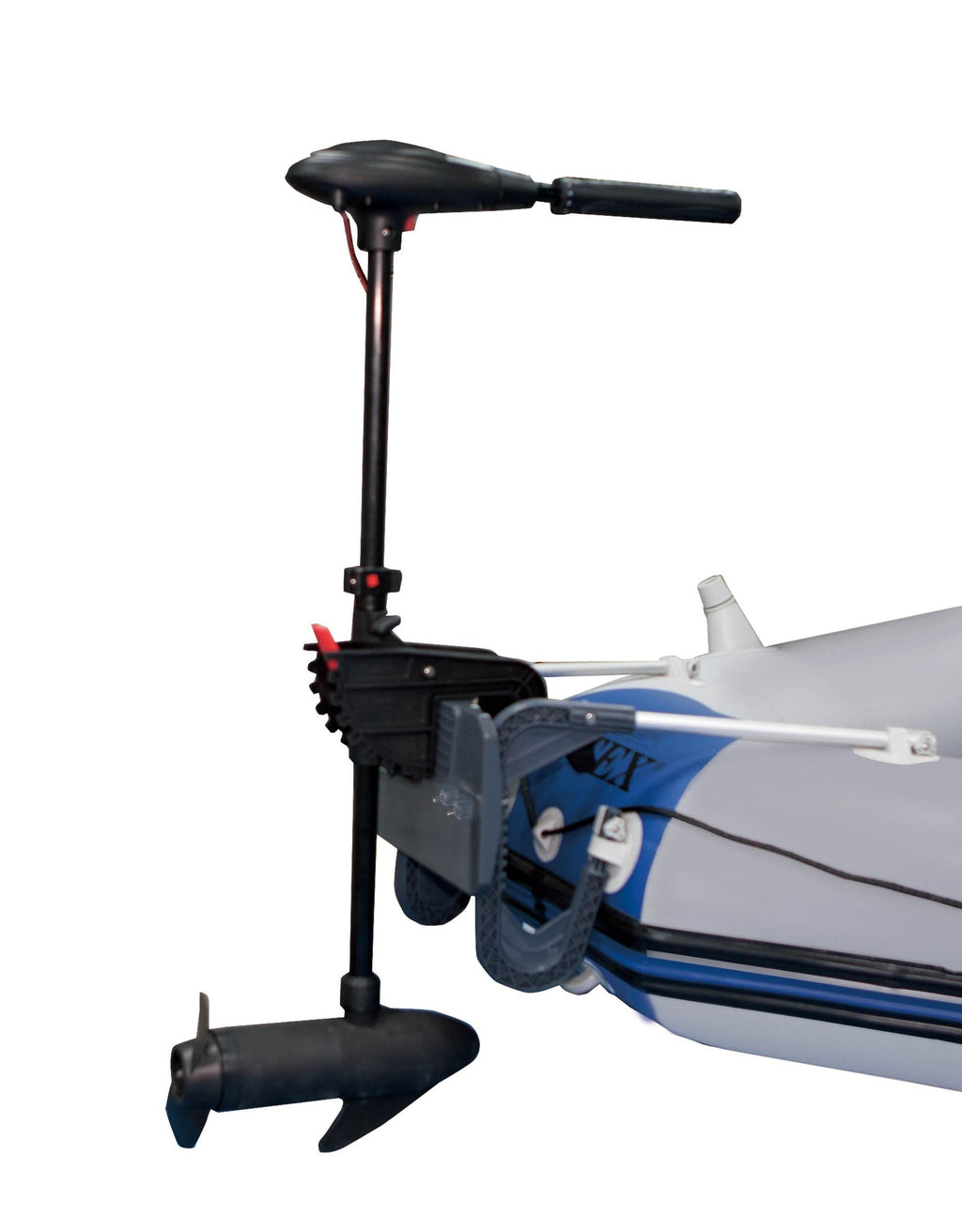 Challenger 2 Inflatable Raft Set &amp; 2 Transom Mount 8 Speed Trolling Motors