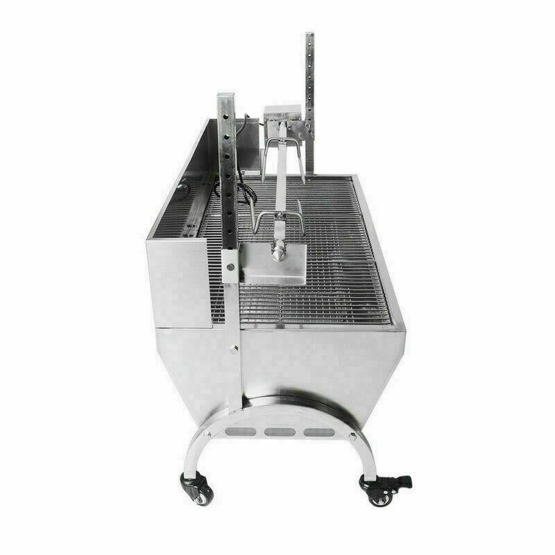 46'' BBQ Grill Electric Hog Roast Barbeque Spit Machine Oven Rotisserie 132lbs