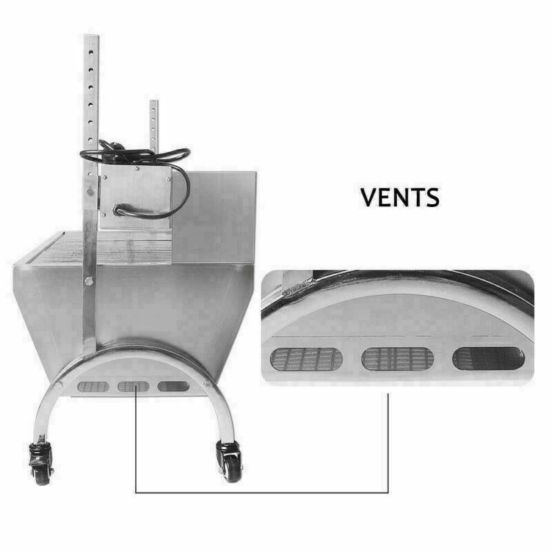 46'' BBQ Grill Electric Hog Roast Barbeque Spit Machine Oven Rotisserie 132lbs