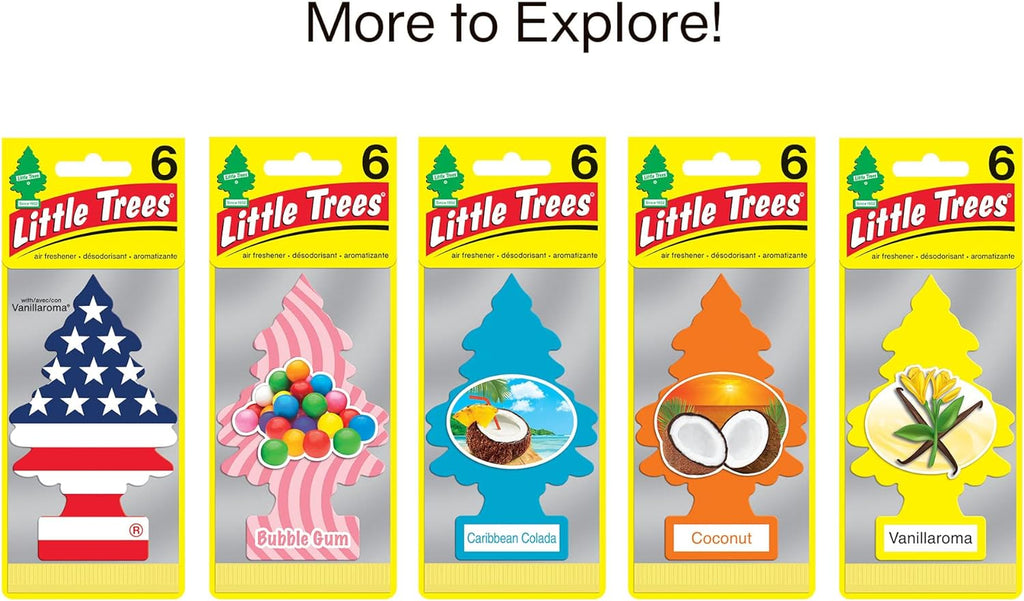 LITTLE TREES Air Fresheners Car Air Freshener. Hanging Tree Provides Long Lasting Scent for Auto or Home. Piña Colada, 24 Air Fresheners