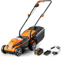 LawnMaster CLM2413A Cordless 13-Inch Lawn Mower 24V Max Lithium-Ion with 4.0Ah Battery and Charger