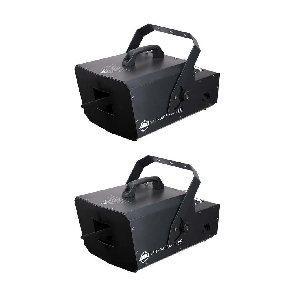 ADJ VF Snow Flurry HO 1250W Snow Machine w/ 2.3 Liter Snow Fluid Tank (2 Pack)