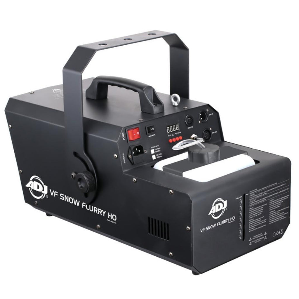 ADJ VF Snow Flurry HO 1250W Snow Machine w/ 2.3 Liter Snow Fluid Tank (2 Pack)