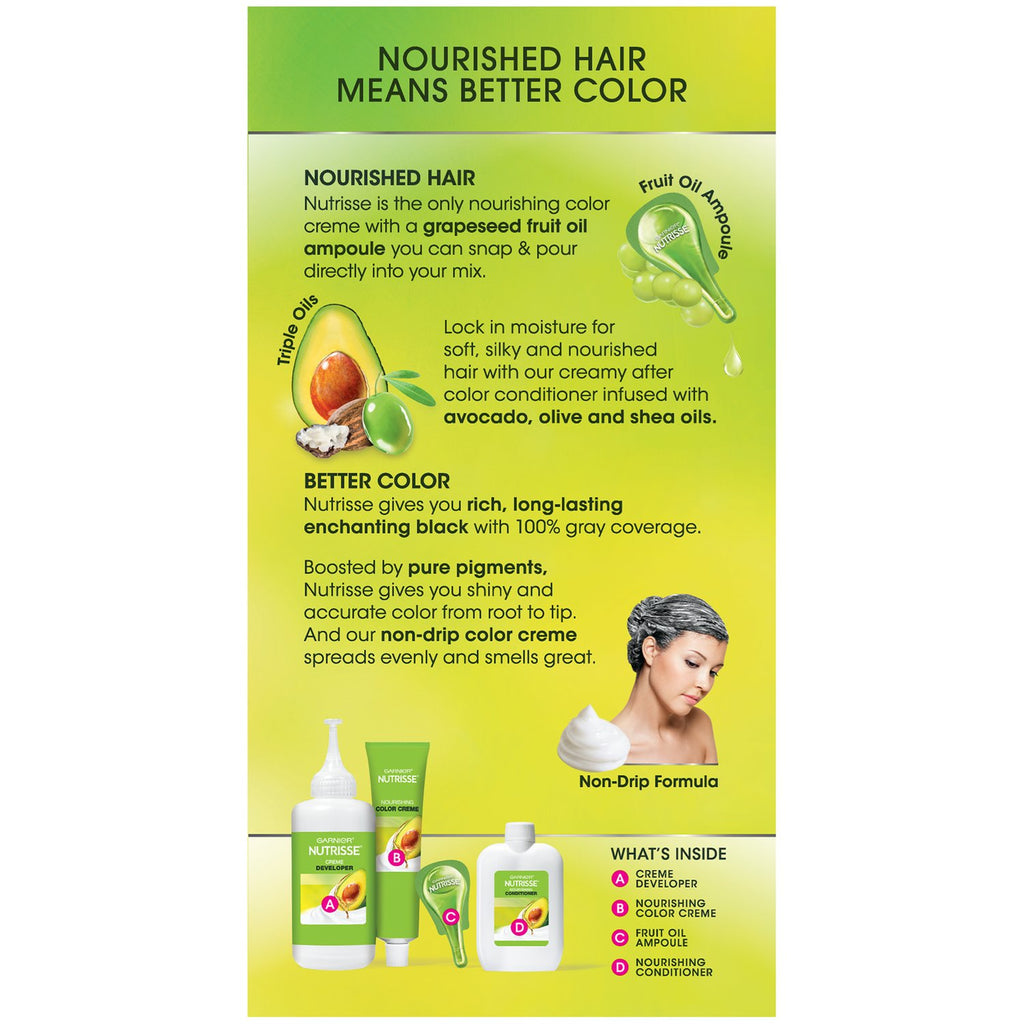 Garnier Hair Color Nutrisse Nourishing Creme, 452 Dark Reddish Brown (Chocolate Cherry) Permanent Hair Dye, 3 Count (Packaging May Vary)