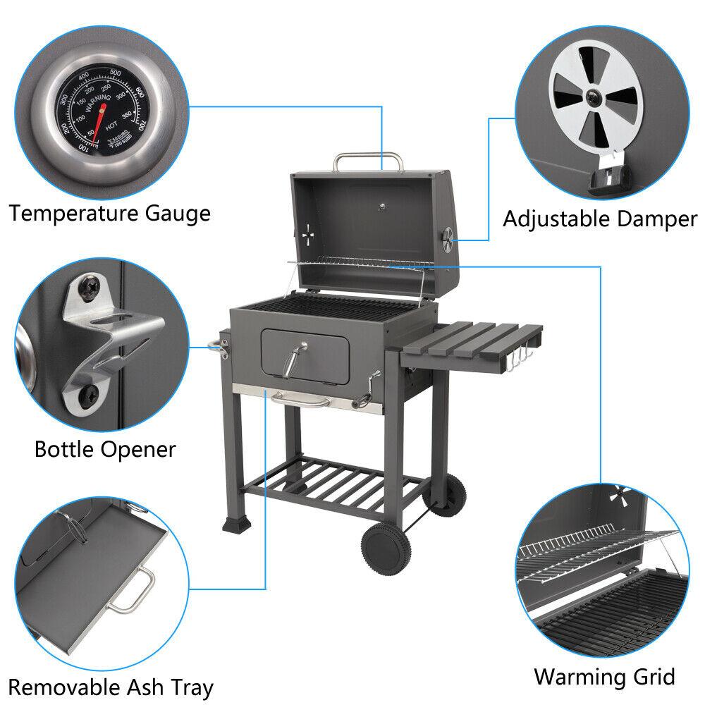 Square Charcoal Grill