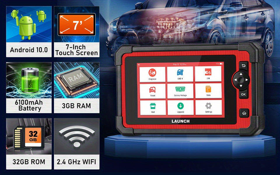 For LAUNCH X431 CRP919E Car Full System Diagnostic Tool Bidirectional Control Coding For Autoauth 31+ Reset OBD2 Scanner 2 Year Update