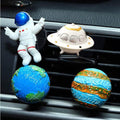 ZOSTLAND Astronaut Resin Car Air Freshener Vent Clip,Cartoon Car Vent Clip,Automotive Interior Decoration Accessories, Personalized Car Decorations,Car Decor Gift for women,men (4pcs Universe)