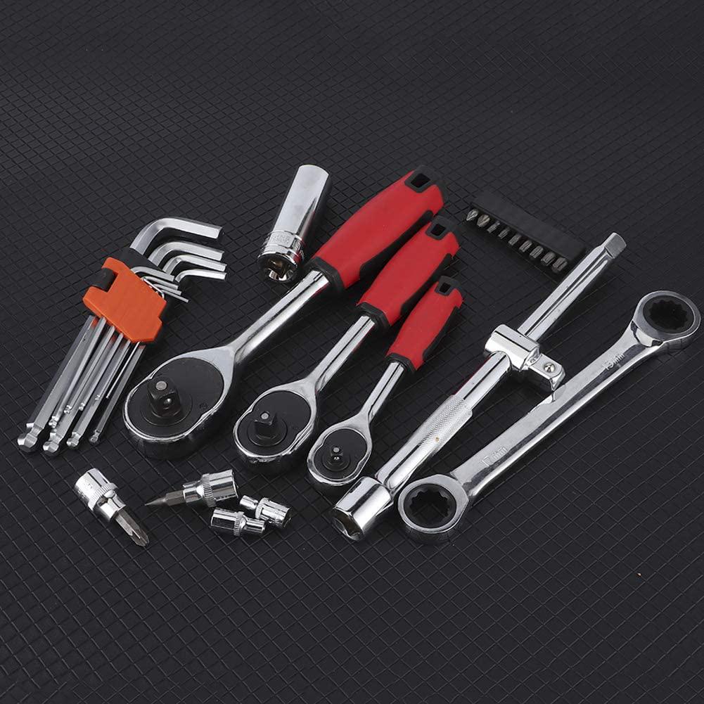 WINSHIDEN 150Pcs Ratchet Socket Set Vehicle Maintenance Repair Toolbox Combination Wrench Hand Tool