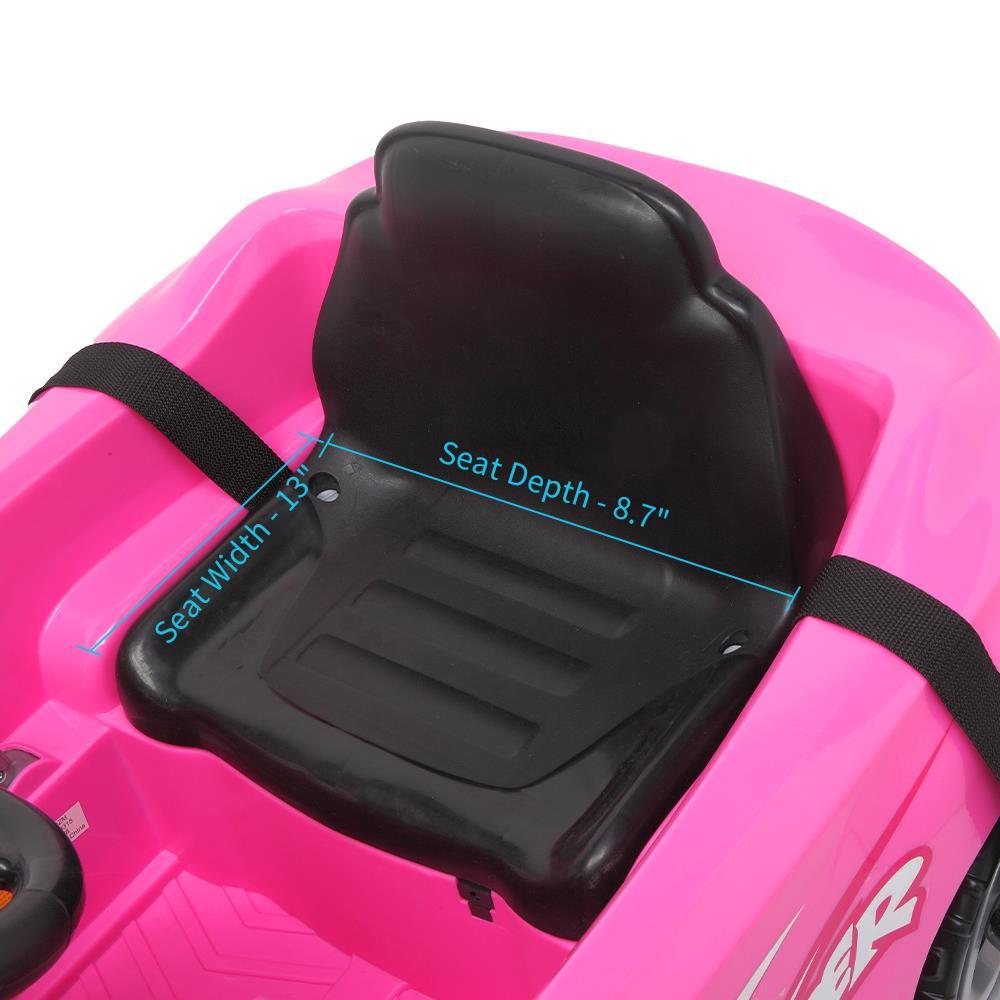 Zimtown Ride-On Car Electric Car with 35W*2 12V7AH*1 Battery Children Car Pre-Programmed Music and Ride on Car Remote control Pink