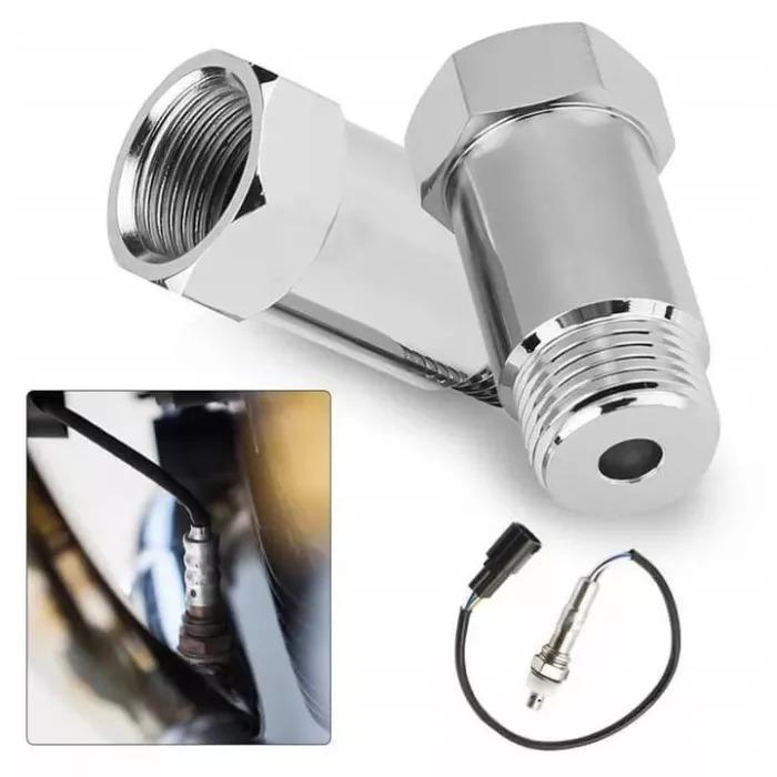 4PCS 45mm Plating Nickel O2 Sensor Extension Spacer Extender Adapter M18*1.5