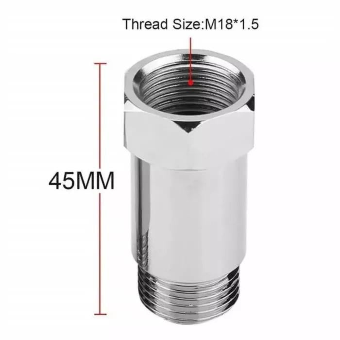 4PCS 45mm Plating Nickel O2 Sensor Extension Spacer Extender Adapter M18*1.5