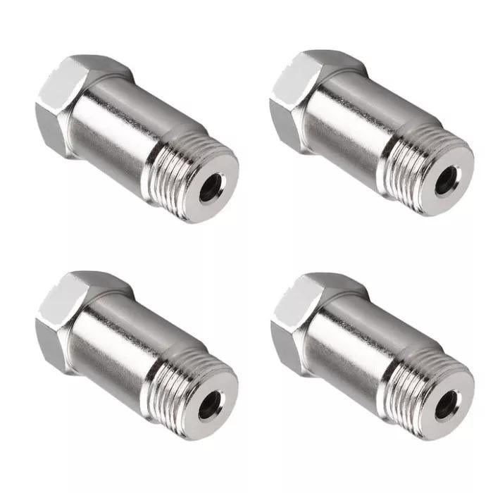 4PCS 45mm Plating Nickel O2 Sensor Extension Spacer Extender Adapter M18*1.5