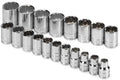 SK Hand Tools 1919 19 Piece 1/2" Drive 12 Point Standard Metric Socket Set