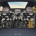 Femuar Car Trunk Organizer,Large Capacity Backseat Trunk Organizer(42"*18"),Collapsible Car Storage Bag with 8 Pocekt,Car Organizer for SUV/MPV/Truck - Hibiscus