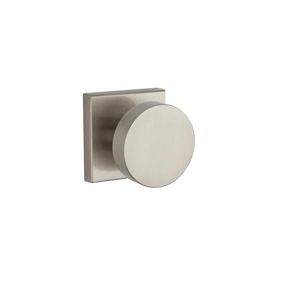Reserve Contemporary Satin Nickel Square Bed/Bath Door Knob