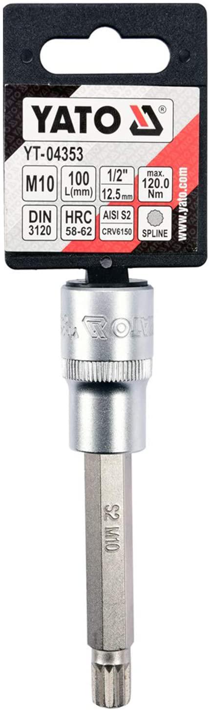 Yato Yt-04353 Socket Bit |Hand Tools|Socket Bit|Hexagonal Socket|Wrench Socket|Industrial Tools|Professional Tools|Mechanical Tools|Automobile Tools