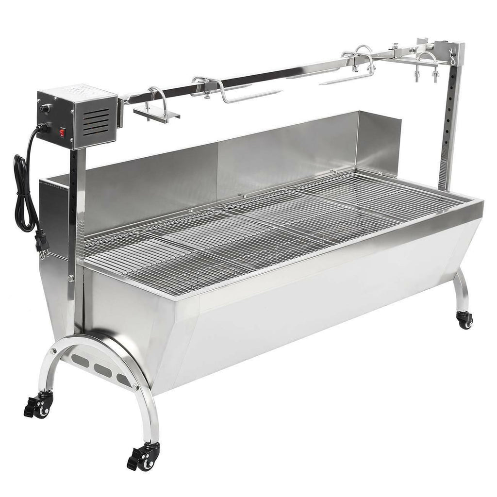 LarSpit Roaster Rotisserie Pig Lamb Roast BBQ Picnic Outdoor Cooker 46''